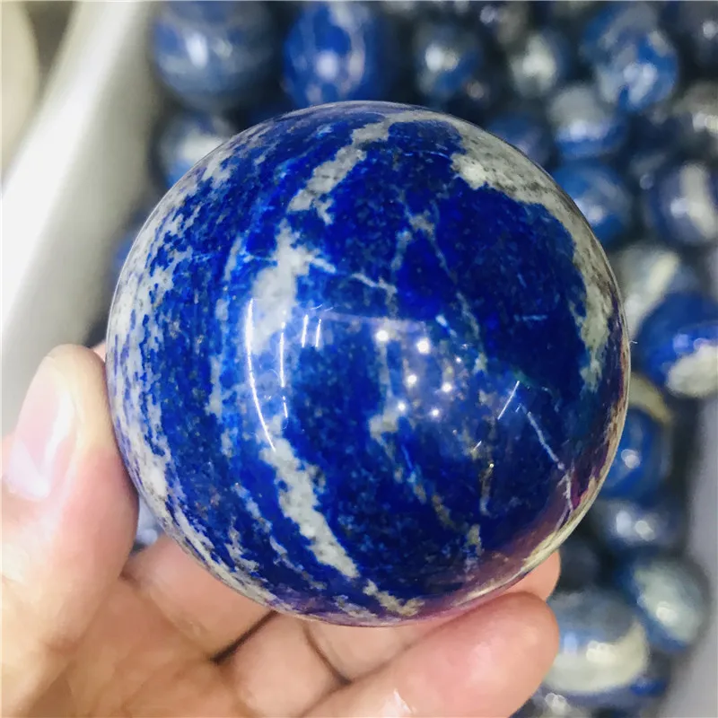 50 мм натуральный голубой ляпис LAZULI CRYSTAL Сферический шар|Камни| |