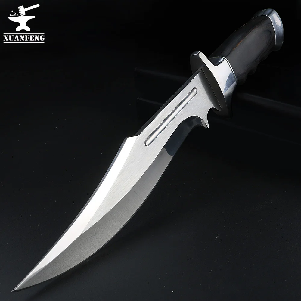 Wild survival straight knife radon geometry camping hunting portable self-defense | Knife