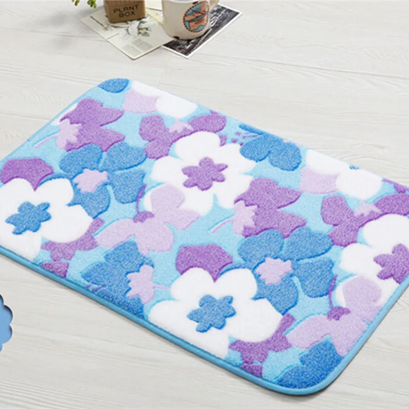 Новый размер 40 см * 60 украшение дома ковер Ванная комната ковролин разноцветный