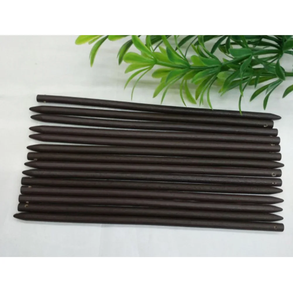 Деревянные шпильки для волос 5 шт./компл. прямые заостренные натуральные палочки