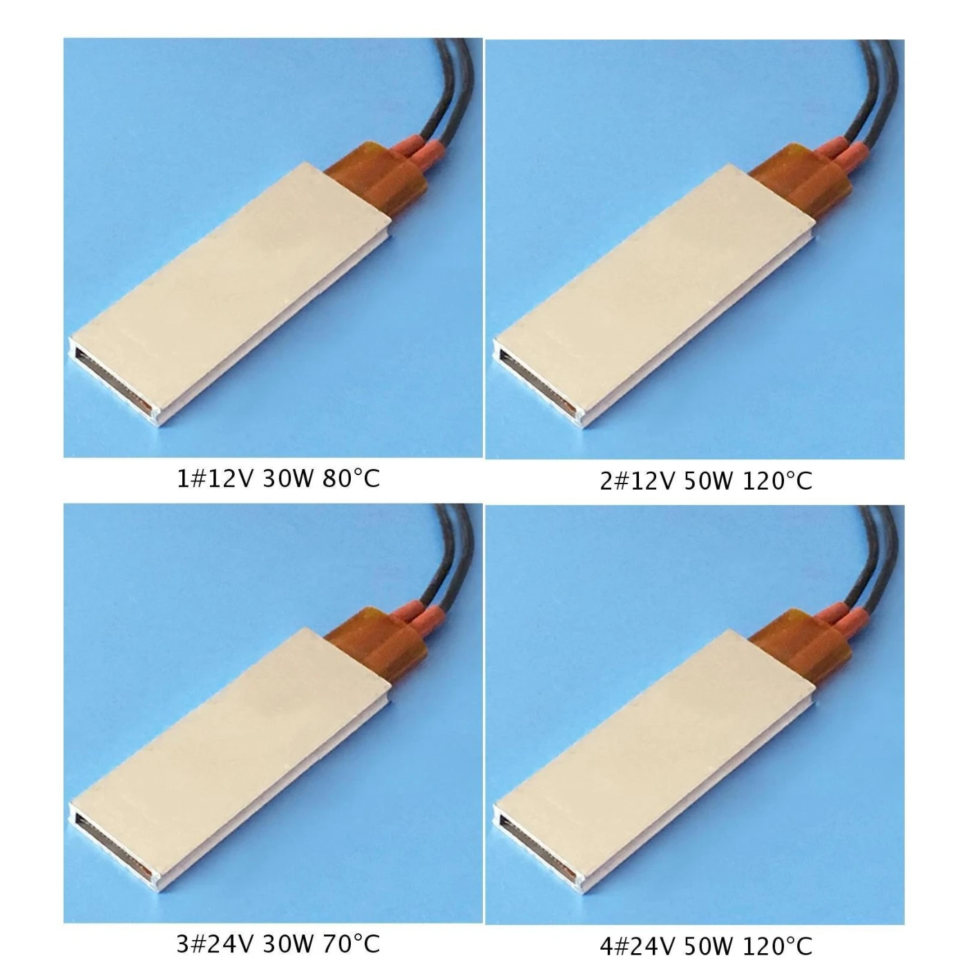 

1x 12V/24V Constant Temperature PTC Heating Element Thermostat Heater Plate 2019