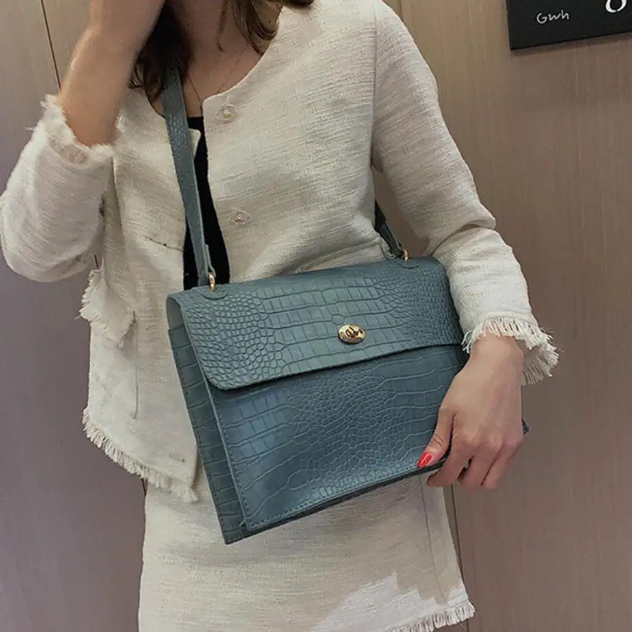 Винтажная модная женская большая сумка тоут 2019 новая качественная кожаная