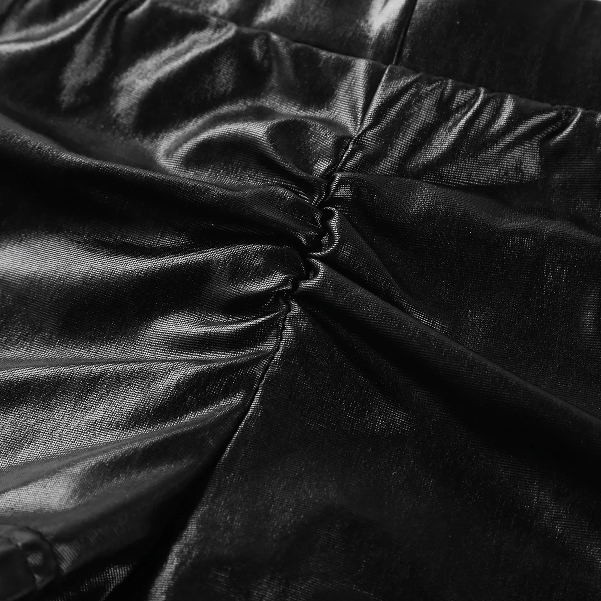 Шорты женские из искусственной кожи с заниженной талией для танцев на пилоне |