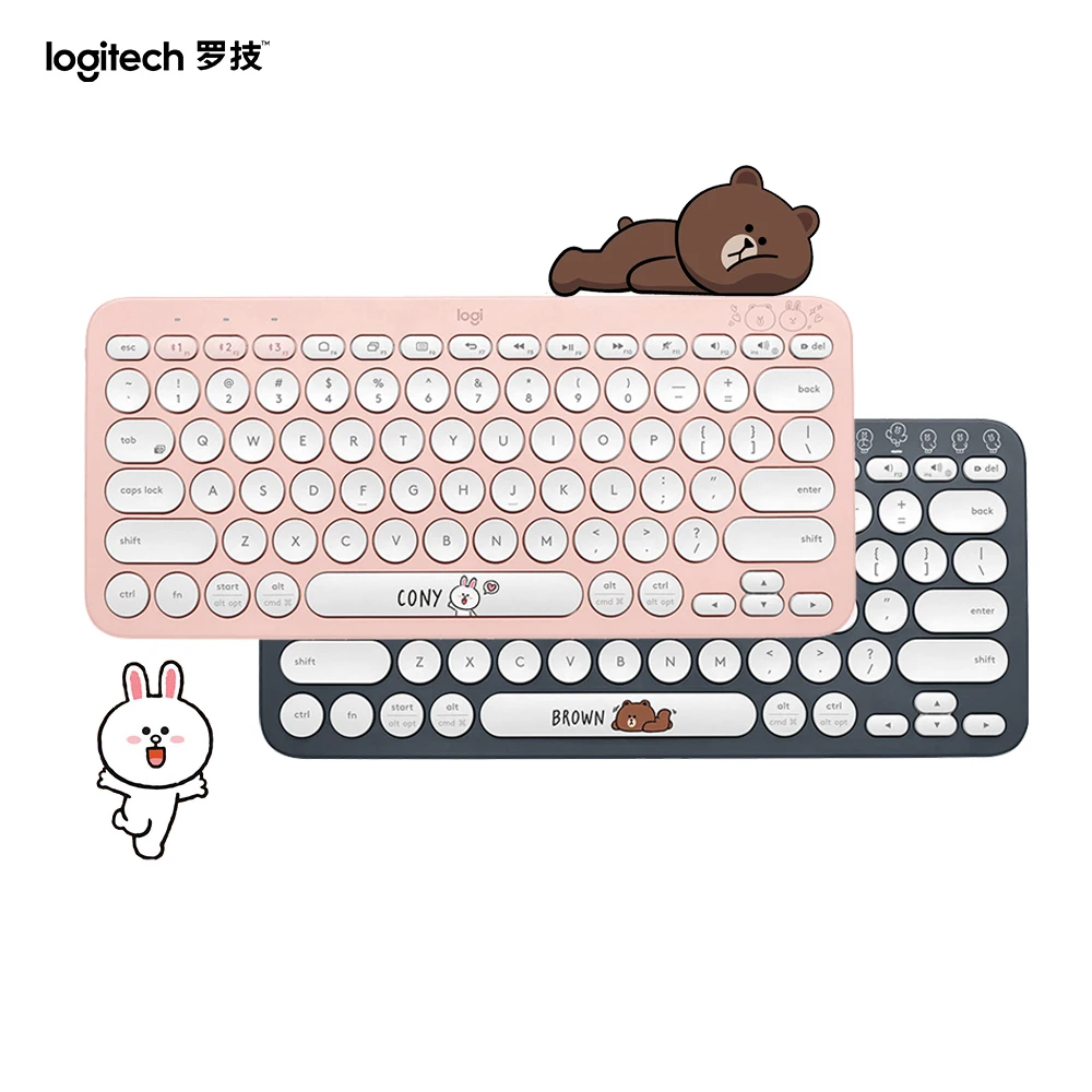 Logitech K380 клавиатура Bluetooth Беспроводная linemate многоцветная Windows MacOS Android IOS Chrome OS
