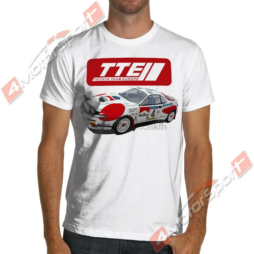 Белая или серая Мягкая футболка для Toyota Celica Wrc Rally Team Carlos Sainz| |