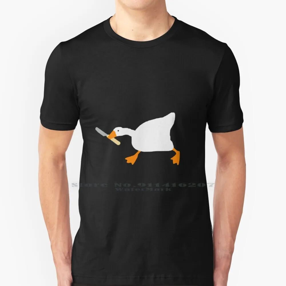 Untitled Goose Game T Shirt 100% Pure Cotton Goose Peace Tumblr Rainbow Cute Cool Shiba Doge Dogs Cats Duck Game Meme Acnh
