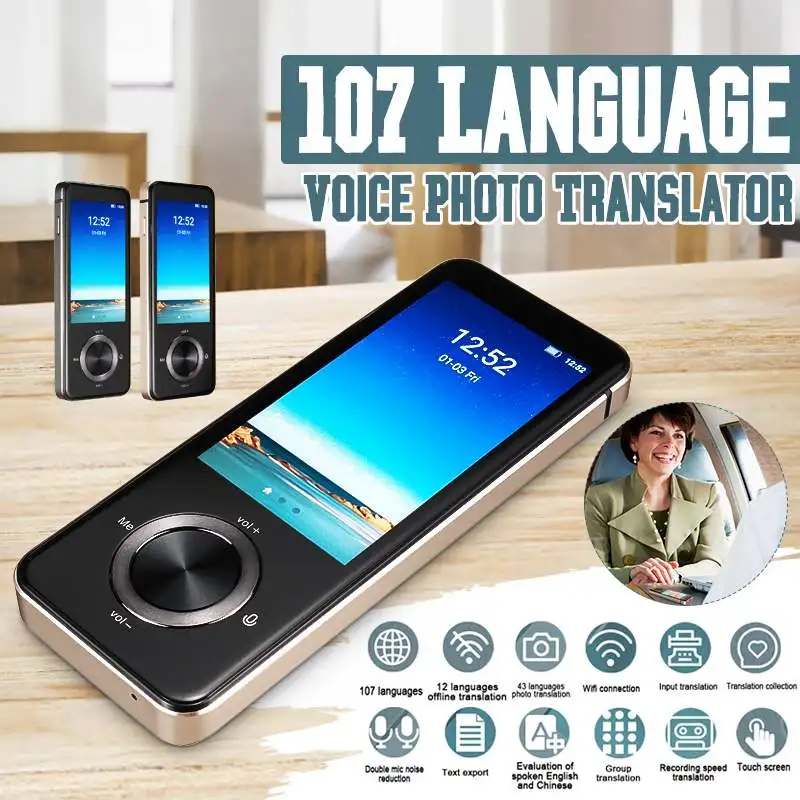 

2020 Newest M9 Instant Voice Translator Portable Language Translator In Real-time Smart Translator Supports 12 offline languages