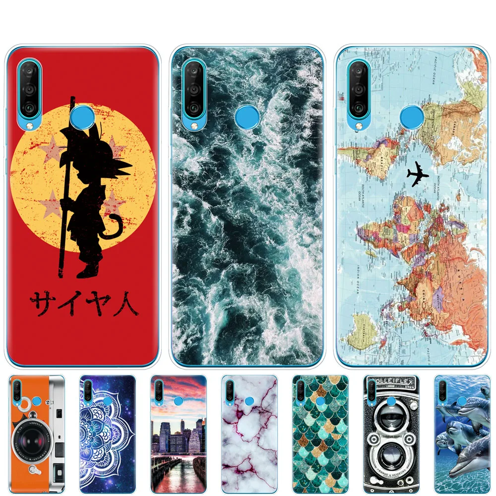 Для huawei P30 Pro lite чехол Силиконовый ТПУ для телефона чехол на huawei P30 VOG-L29 ELE-L29 P 30 Lite чехол бампер противоударный