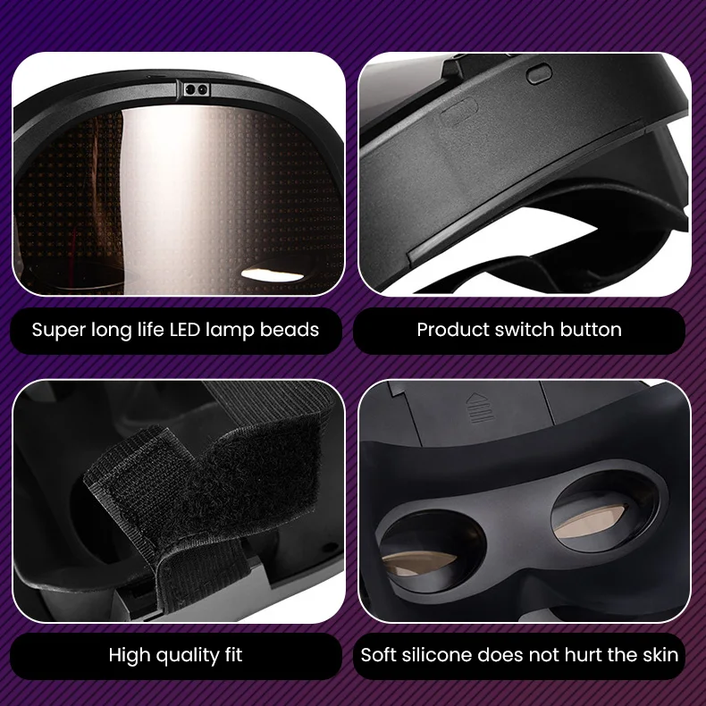 Bluetooth RGB LED Mask Rechargeable Facial Deformation Programmable Costume Cosplay Party Props Halloween Decoration Gifts | Дом и сад