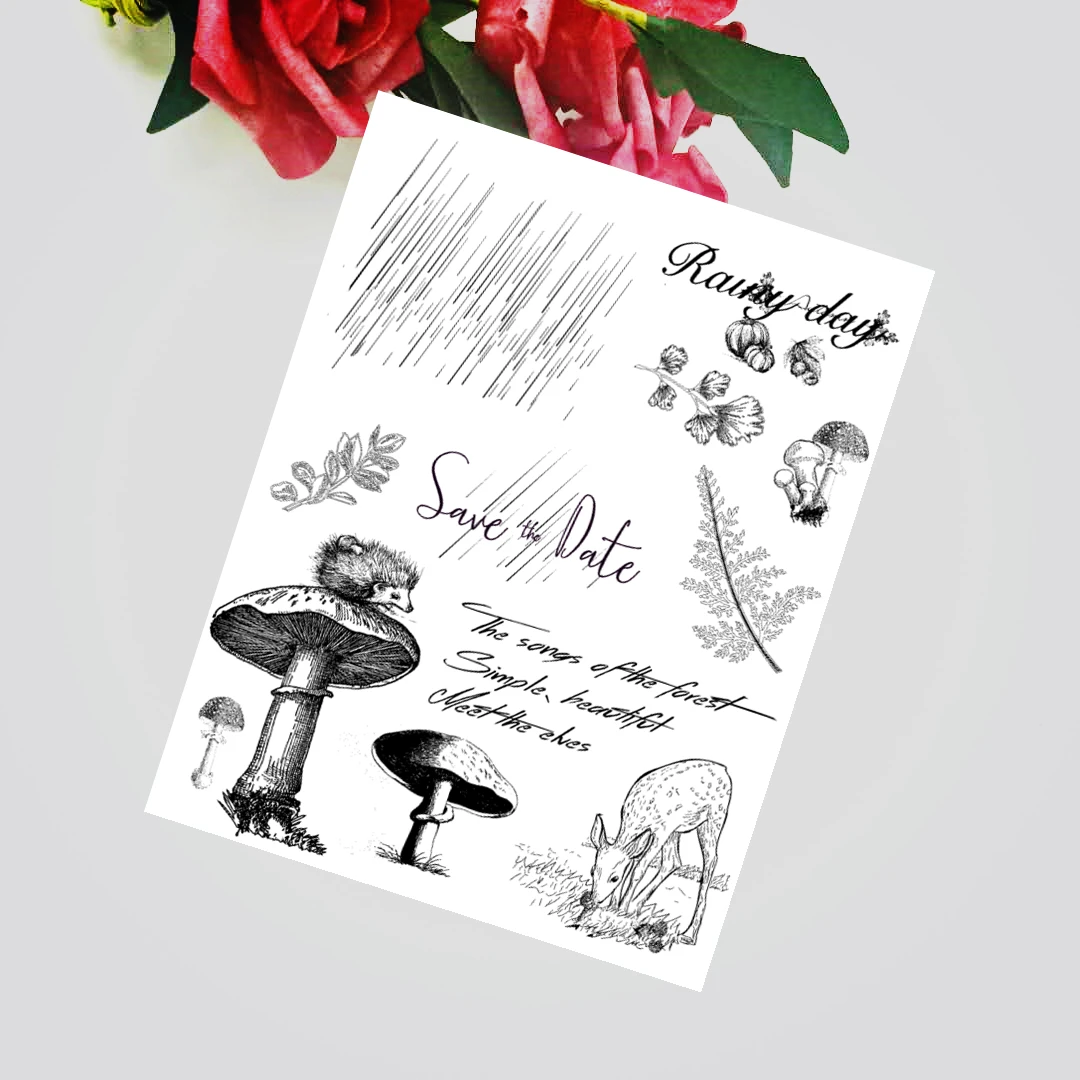 14x18 см гриб для дождливой погоды женские прозрачные уплотнения наклейки