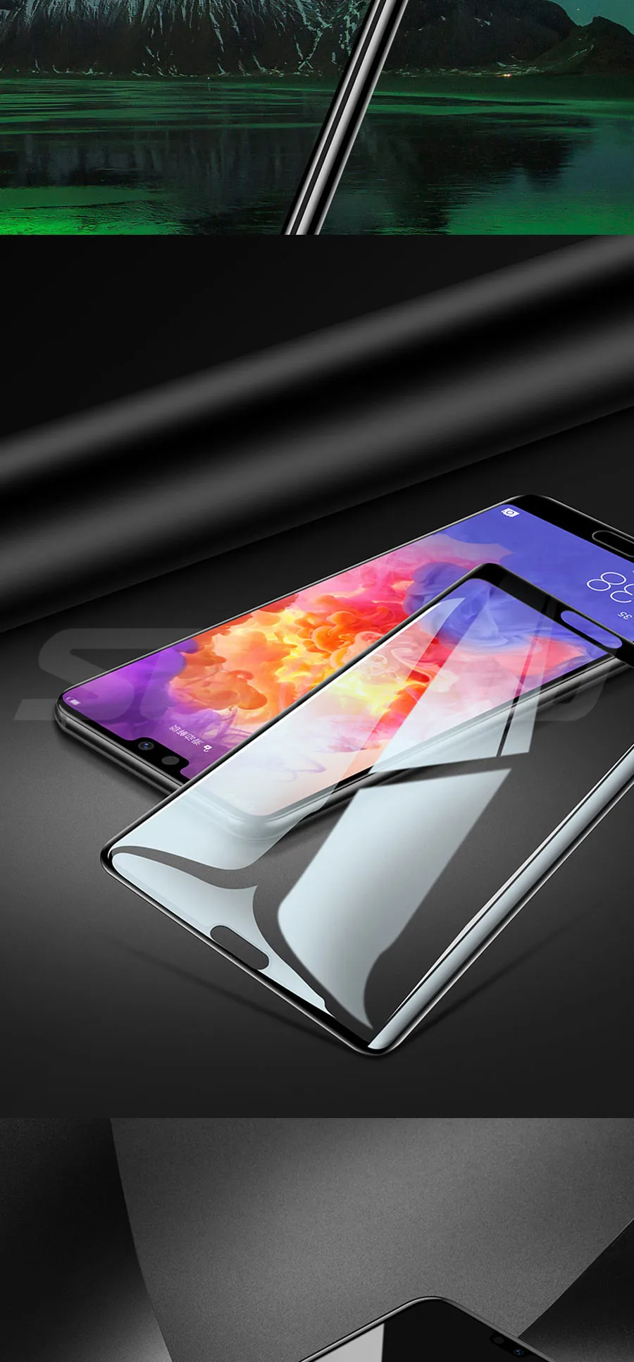 9D полное покрытие защитное стекло на huawei P20 Pro P10 P9 Lite Plus P Smart Закаленное стекло Защитная пленка чехол