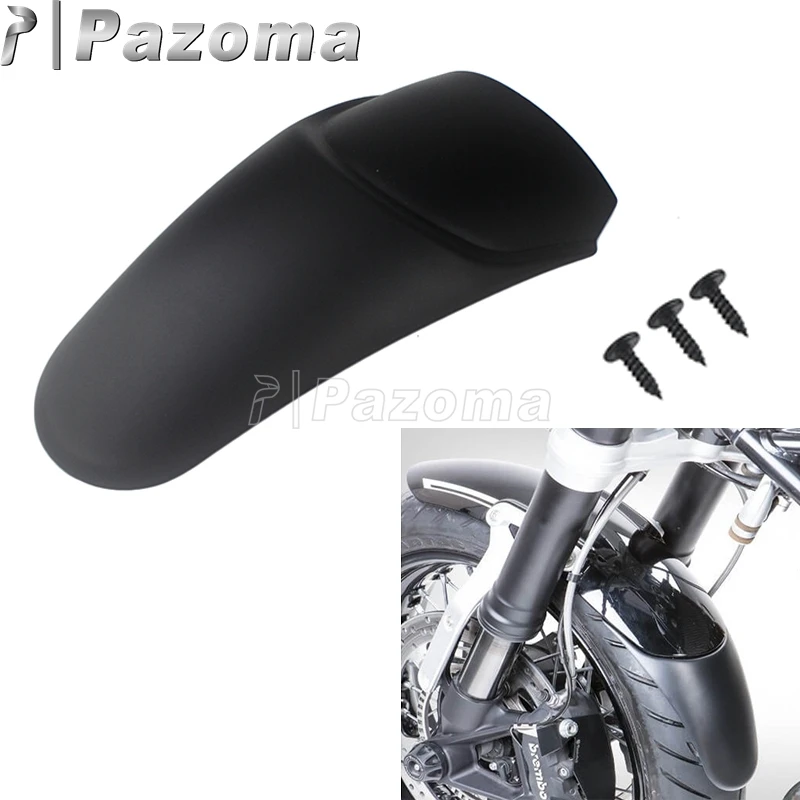Черный Пластиковый мотоцикл удлинить 5 &quotпереднее крыло переднее колесо