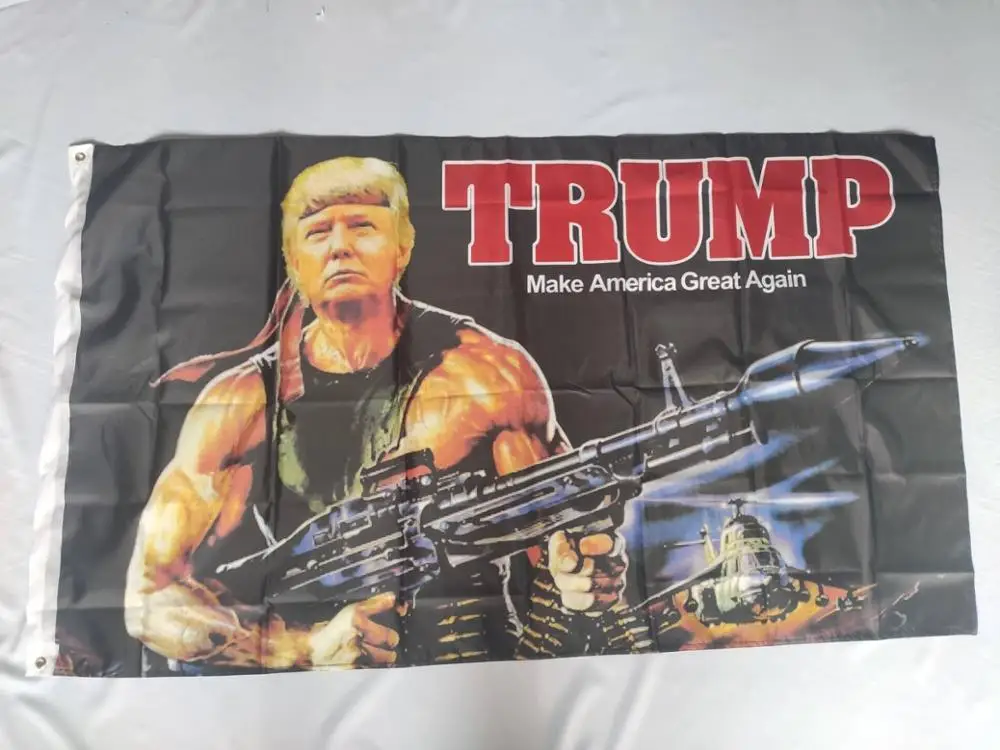 Трамп 2020 флаг Дональд "Трамп" держать America Great с изображением Дональда Дака