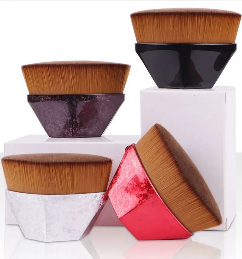 Кисть для макияжа 1 шт. с плоским верхом шестигранная лица румяна пудра тональная