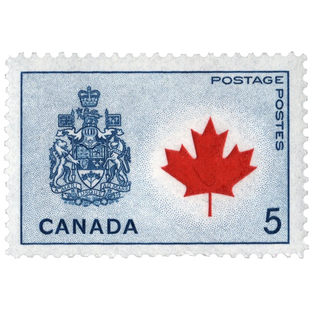 Марка Канады Canada Coat of Arms. Негашеная 10шт | Дом и сад