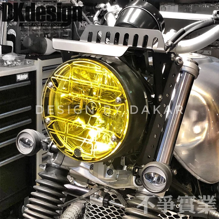 DKdesign желтая/белая акриловая светильник РА мотоцикла защитная крышка для BMW R NineT