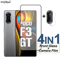 full cover tempered glass for xiaomi poco f3 gt screen protector protective phone camera lens film on for poco f3 gt x3 m3 pro