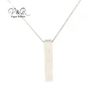 Ожерелье-цепочка для свитера с имитацией родиевого покрытия