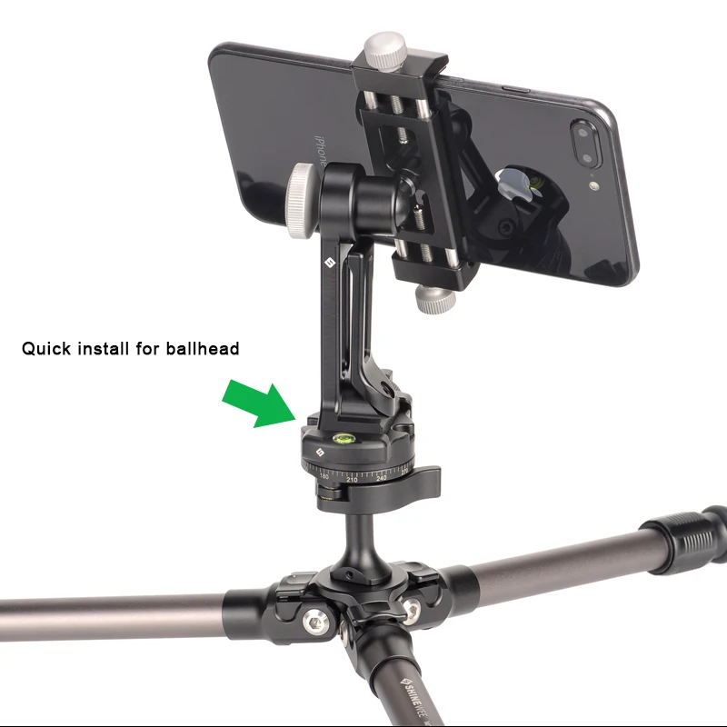 Алюминиевый Штатив для смартфона адаптер вертикальный видео Кронштейн зажим