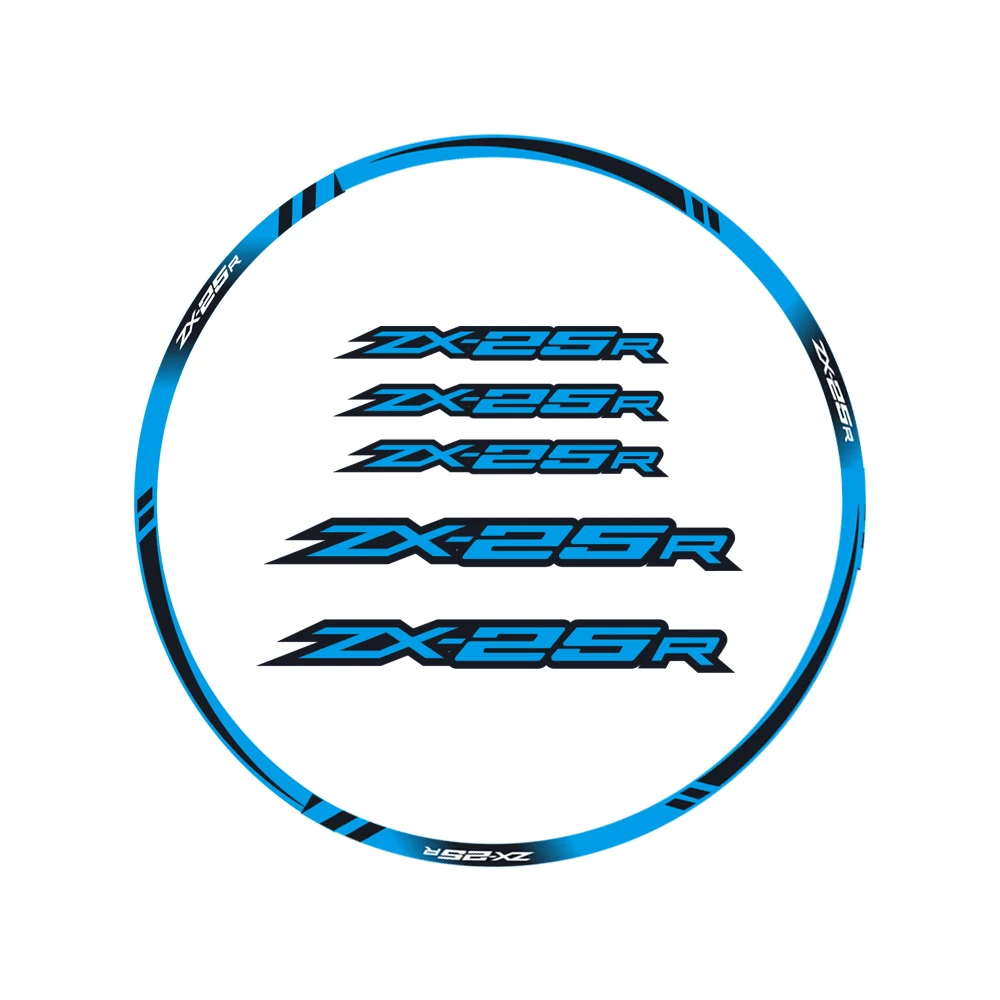 Для Kawasaki ZX-25R ZX25R 2021 наклейка на обод колеса мотоцикла полосатая Передняя Задняя