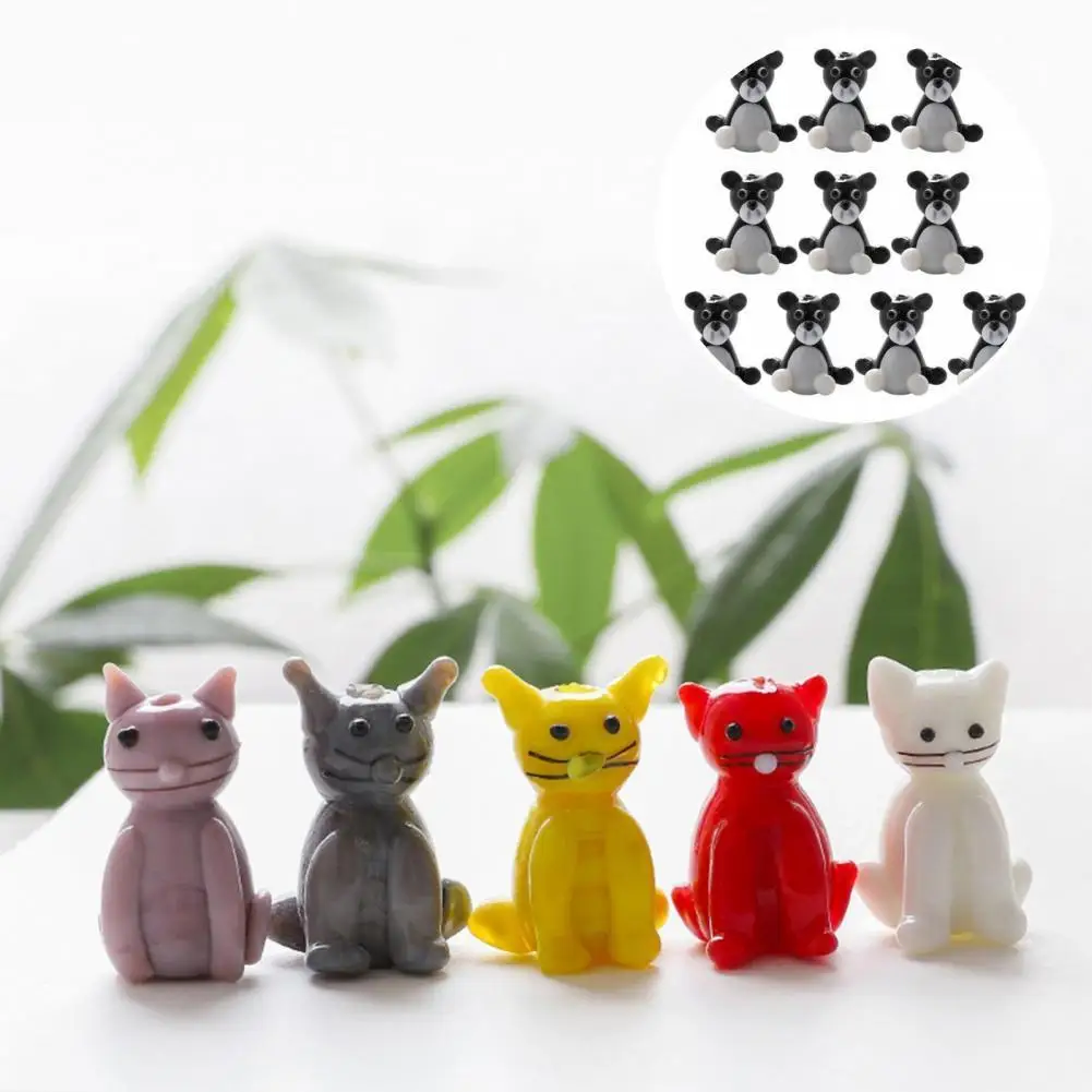 

Colorful 10Pcs/Set Creative Cat/Dog/Bear Shape Necklace Pendants Long-lasting Household Supplies