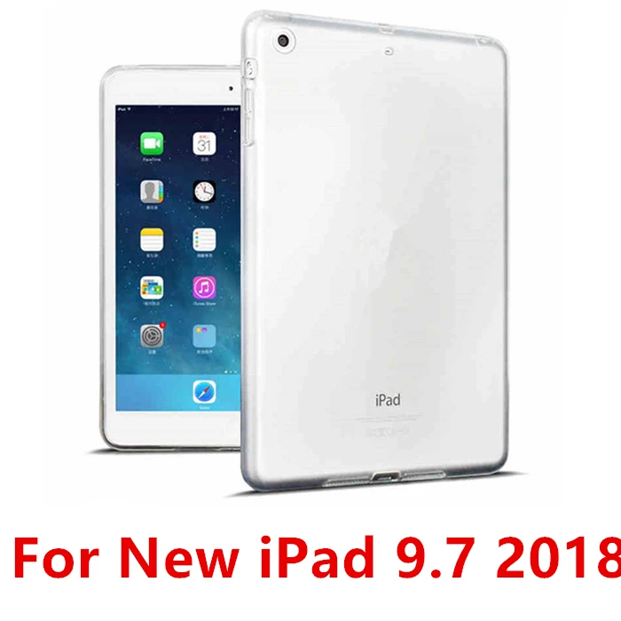 9.7 2018 Прозрачная крышка для iPad 10,2 чехол прозрачная накладка на заднюю панель из силикона и ТПУ для iPad 9,7 Air 2/1 Pro 10,5 11 Mini 2/3/4/5 Капа - Цвет: 9.7 2018