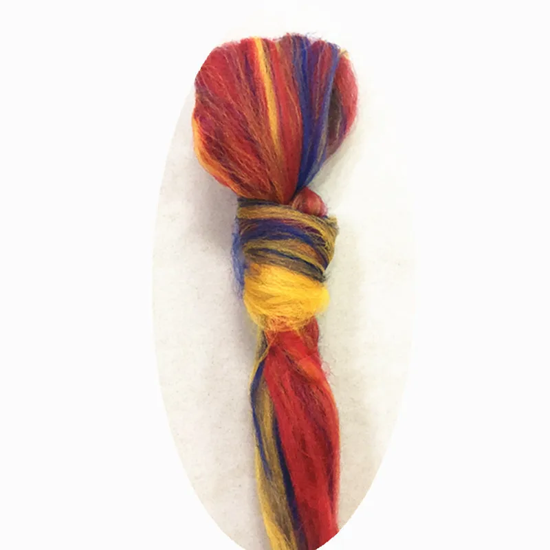 Вязаное одеяло смешанных цветов вязаное из пряжи ручной вязки теплое крупное