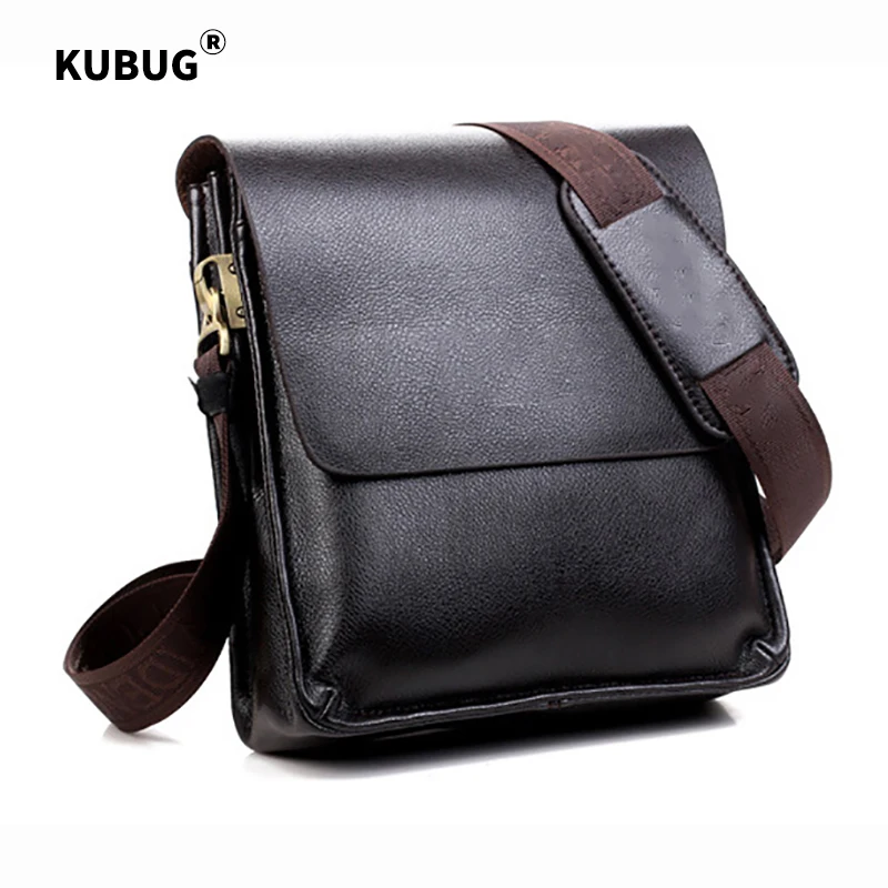 Мужская деловая сумка через плечо с ручкой и плечевым ремнём|Мужские портфели| |