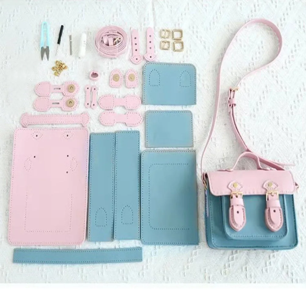 

25cm 18cm Retro Joint PU Material Bag Set for Handbag Sewing DIY