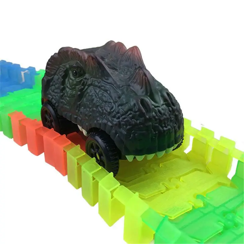 Динозавр трек автомобили совместимы с волшебными треками и Neo треки светильник