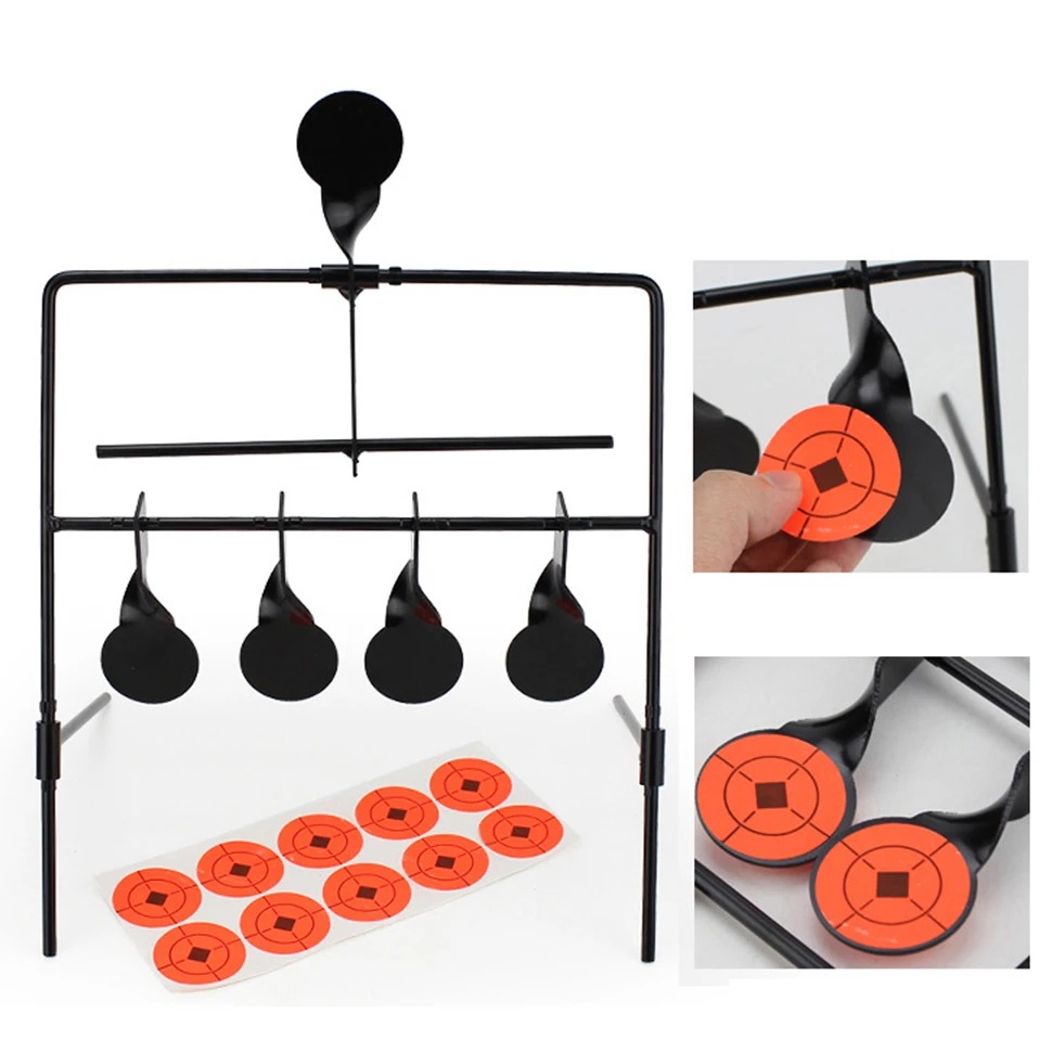 

Resetting Spinning Metal Targets For Shooting Air Gun Rifle Paintball Hunitng And Equipment Airsoft Practice Accessories