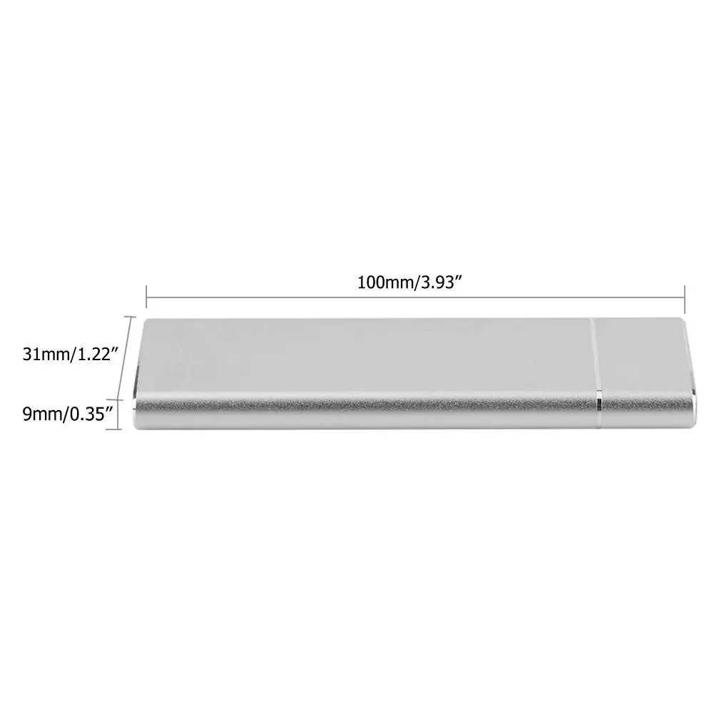 ALLOET M2 SSD Case USB 3.1 Type C to M.2 NGFF Adapter External Hard Disk Enclosure 6Gbps m.2 ngff B Key Solid State Drive | Электроника