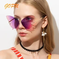 butterfly sunglasses women metal frame gradient purple personality party glasses men brand designer fashion luxury glasses uv400
