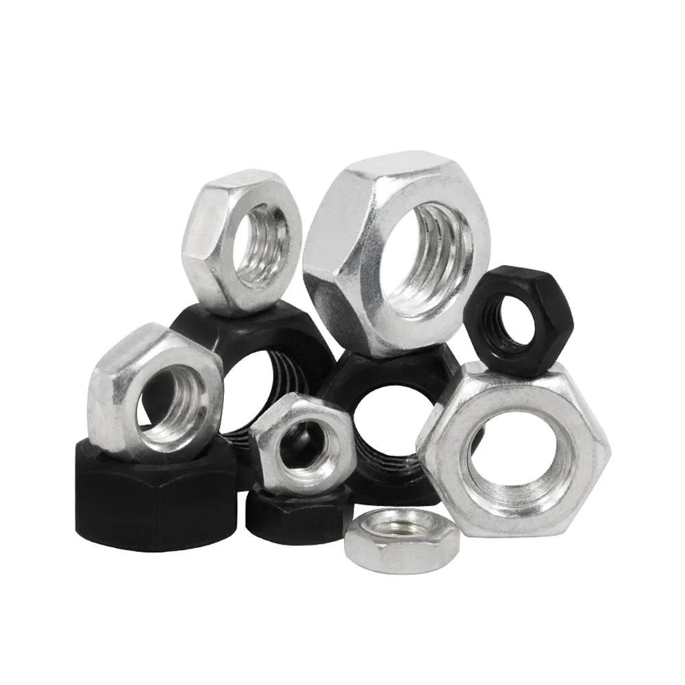 

Carbon Steel Hex Nut Metric Thread Hexagon Black Nickel Zinc Plated Nut M2 M2.5 M3 M4 M5 M6 M8 M10 M12 M14 M16 M18 M2 M22 M24