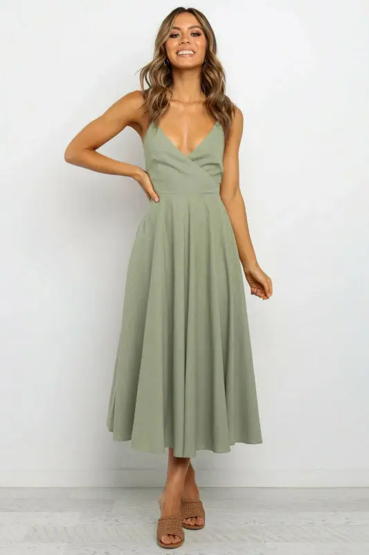 Женское летнее повседневное длинное вечернее пляжное платье макси в стиле бохо