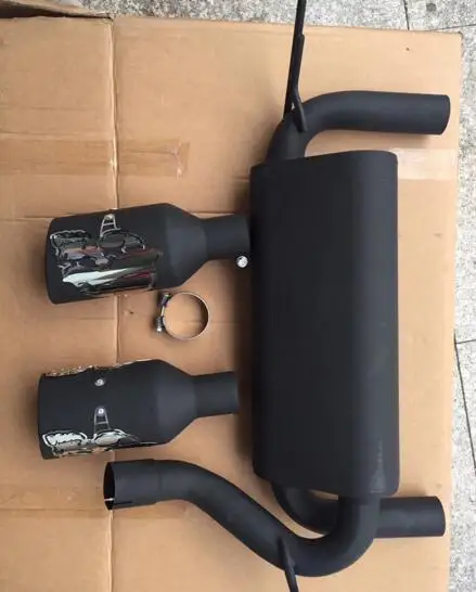 1 комплект черных стальных двойных выхлопных газов 07 17 для Jeep Wrangler JK J093|Фара авто в