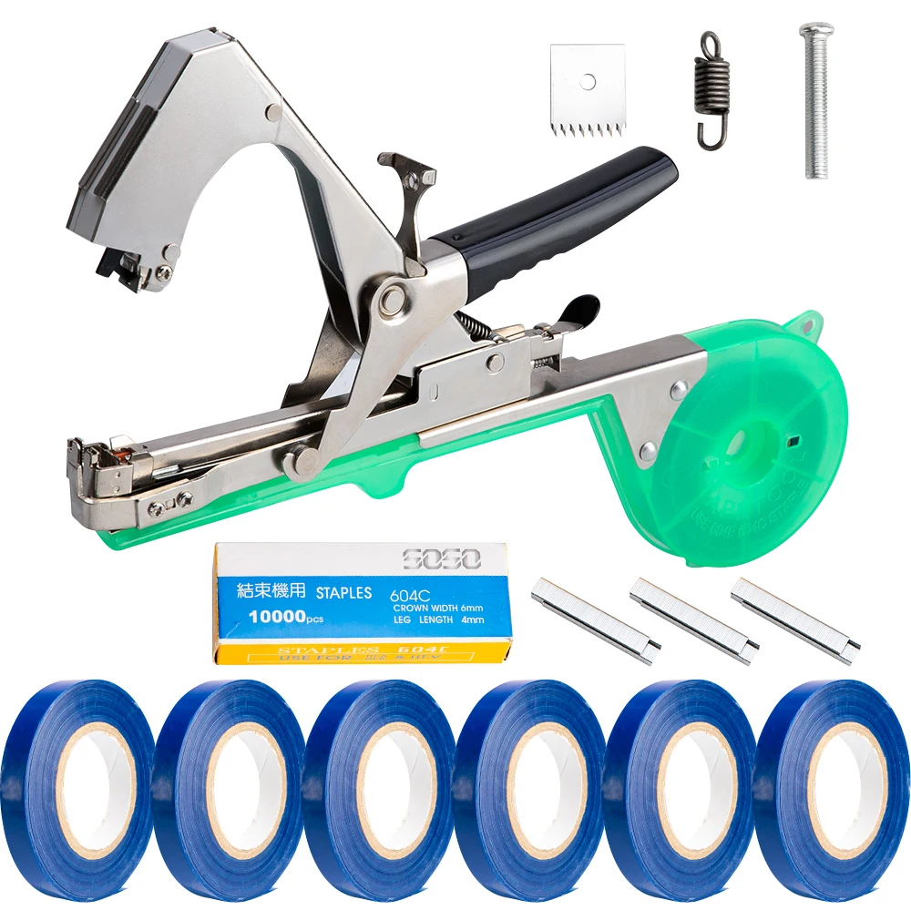 

Garden Tools Garter Plants Plant Branch Hand Tying Binding Machine Minced Vegetable Tapetool Tapener Tapes Home Garden