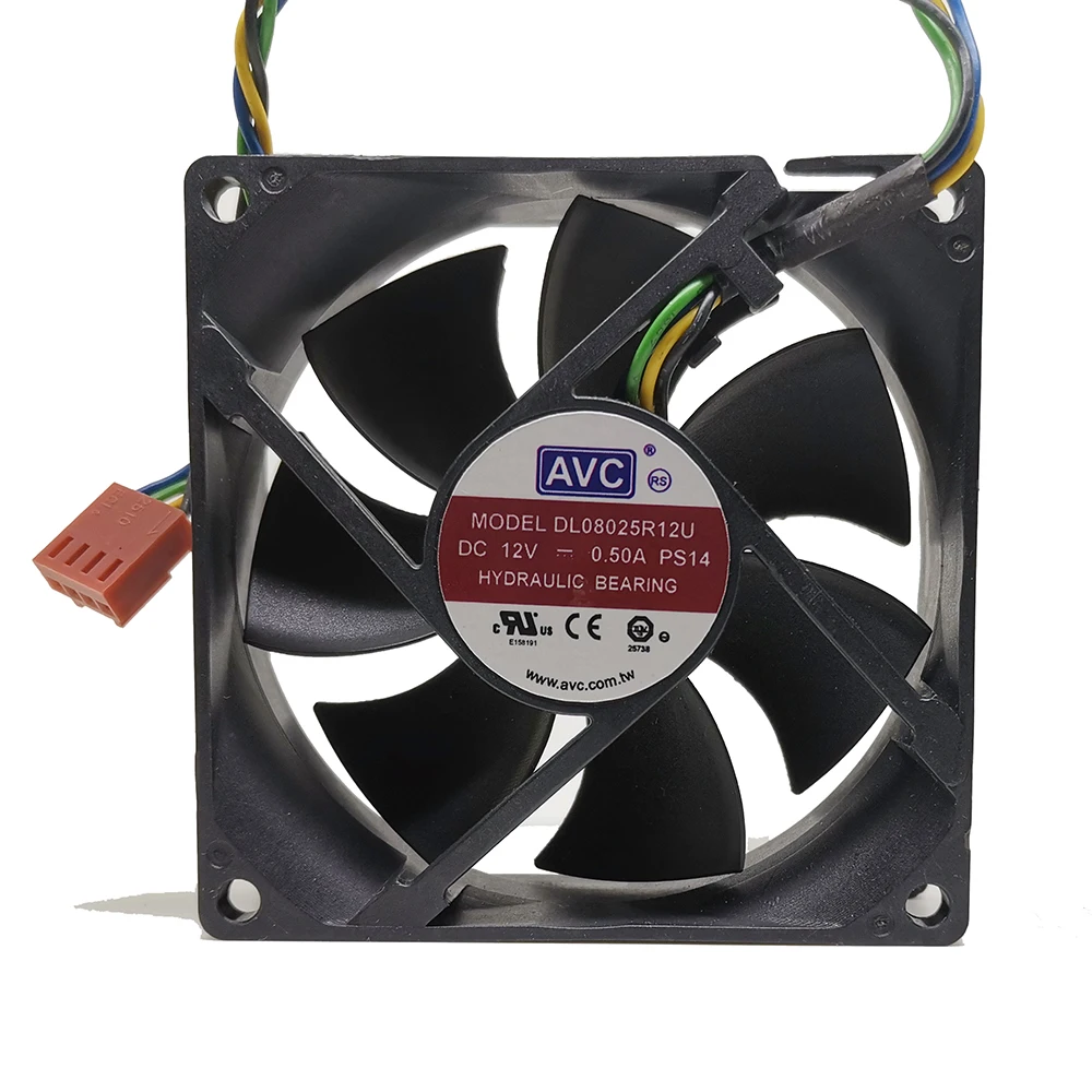 Новинка для AVC DL08025R12U 8025 80 мм x 25 гидравлический подшипник ШИМ кулер