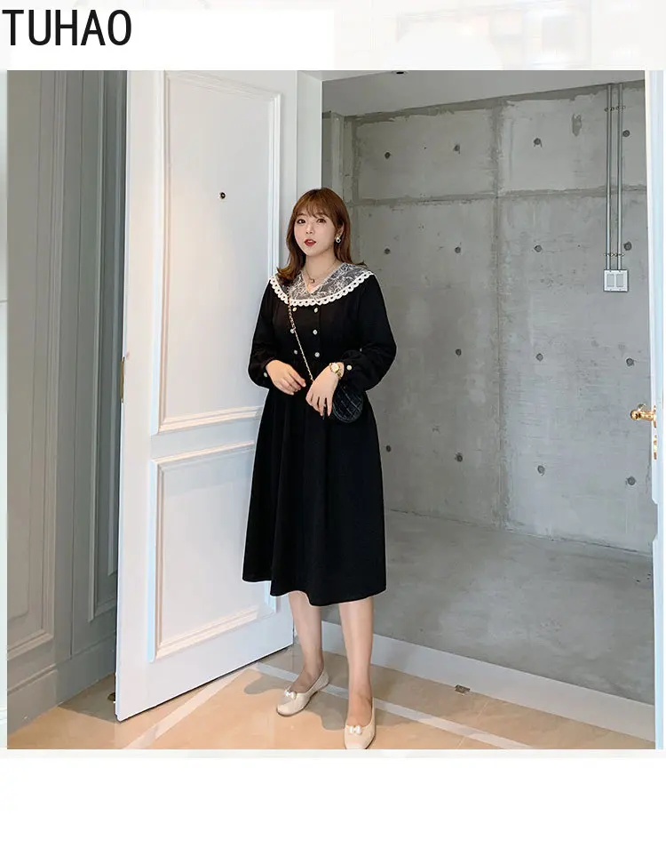TUHAO высокое качество женское платье 2020 Корейская версия повседневные свободные