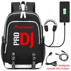 Рюкзак Pioneer Pro, для диджеев, с USB-портом, с интерфейсом для наушников, школьные сумки, дорожная сумка для ноутбука