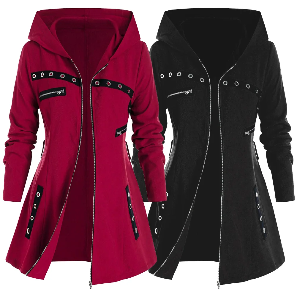 5XL размера плюс для женщин с капюшоном пальто 2020 одного цвета поясом карманами