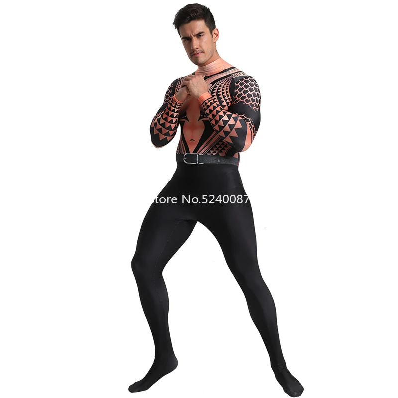 Хэллоуин мужской косплей костюм зентай боди комбинезон карнавальные мускулы