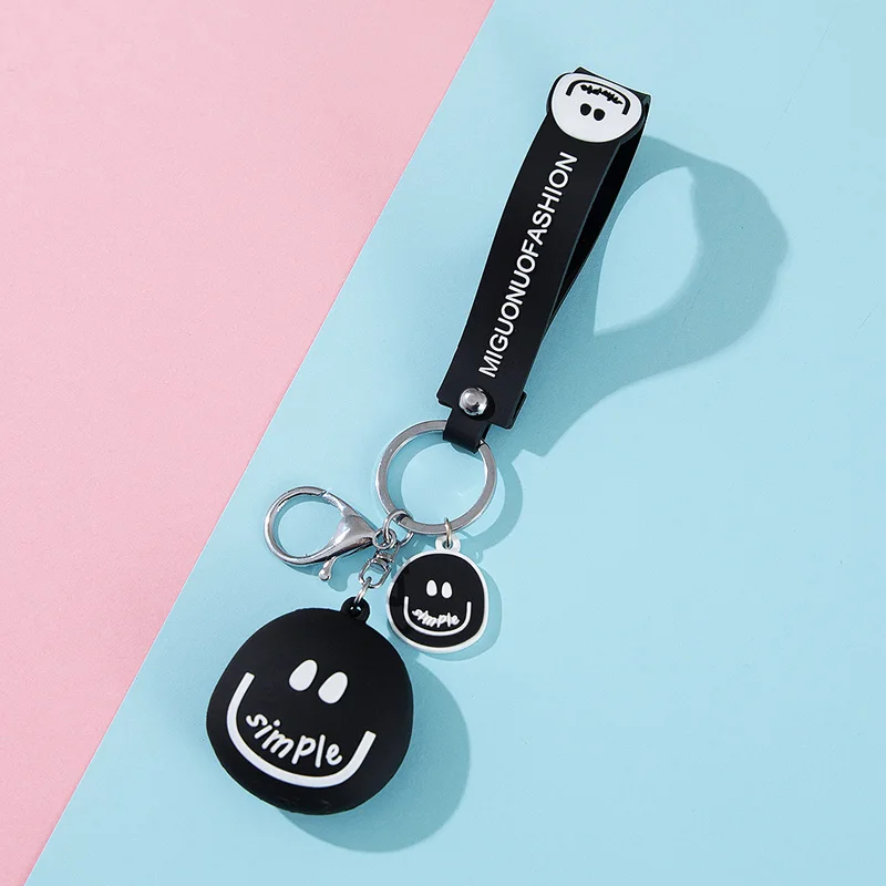 

Smile Keychain Female Cute Creative Expression Car Key Pendant Male Schoolbag Ornaments Creative Customized Gifts
