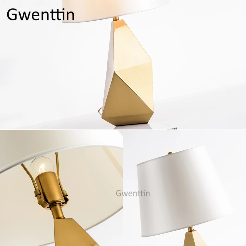 Современные роскошные золотые настольные лампы скандинавский Железный