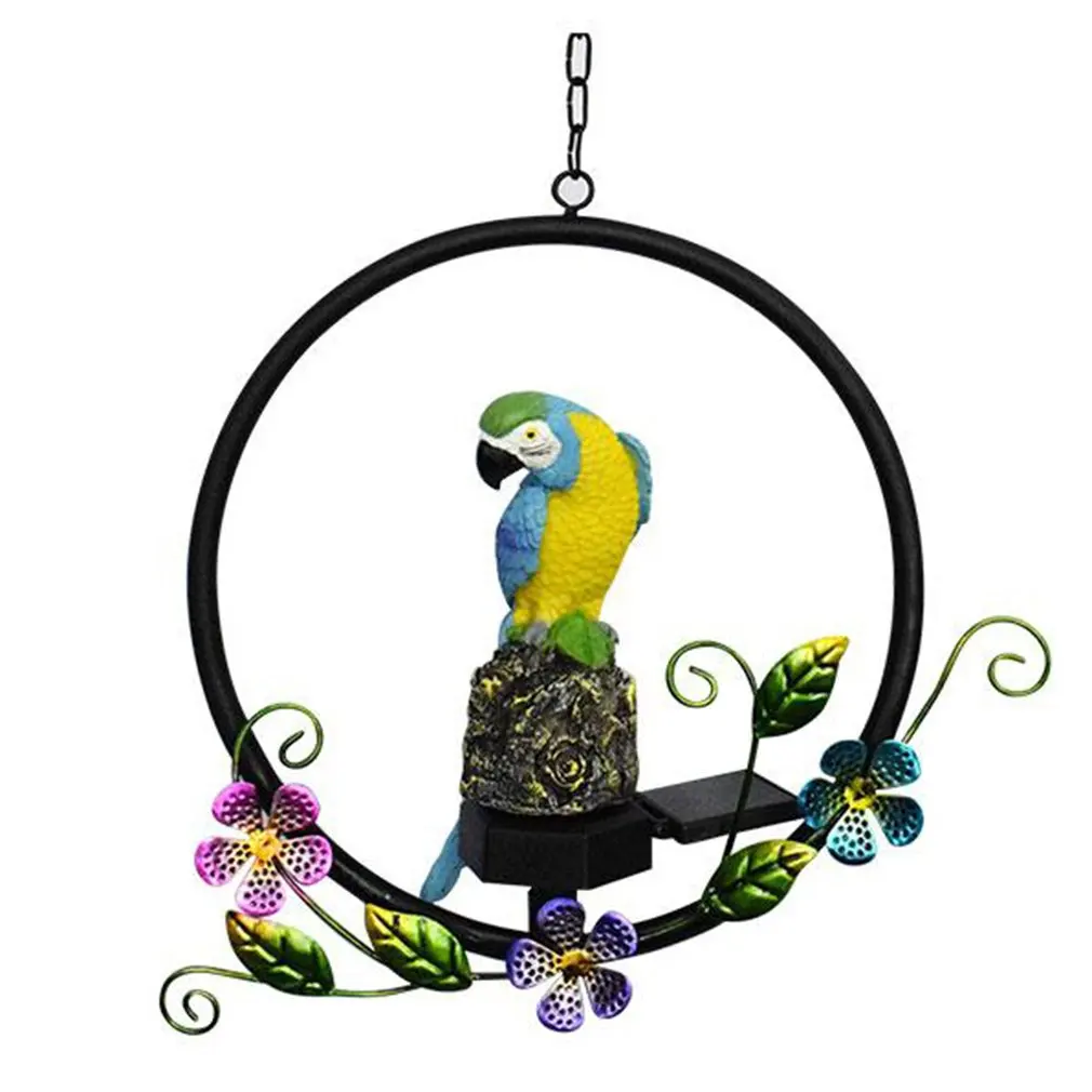 

Solar Parrot Landscape Light Solar LED Garden Pendant Lamp Resin Patio Window Decoration Energy Saving Light