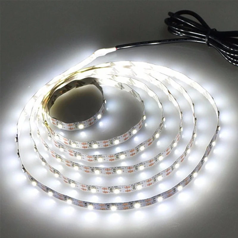 white usb led strip 5v rgb waem white white 0.5m 1m 2m 3m 5m Flexible led light ribbon diode tape backlight television TV lights - Emitting Color: white