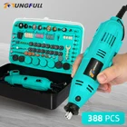 Мини-дрель Tungfull, Dremel, сверлильный станок, Dremel, вращающиеся инструменты, аксессуары для электроинструмента, шлифовальный станок, электрическая ручная дрель