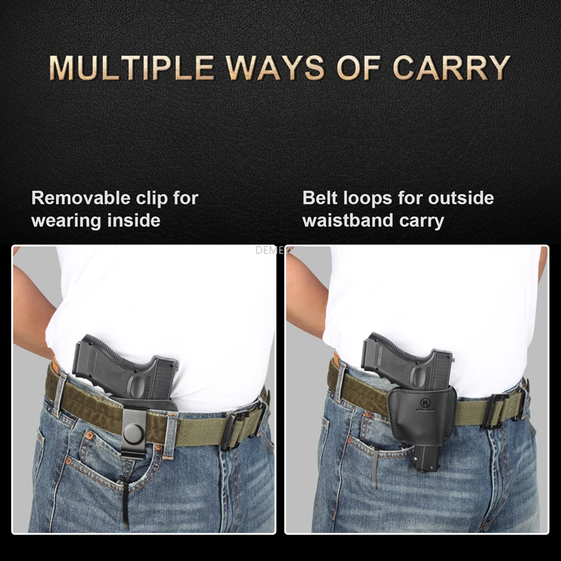 Чехол-кобура для пистолета IWB OWB кожаный чехол страйкбола охотничьего ружья всех