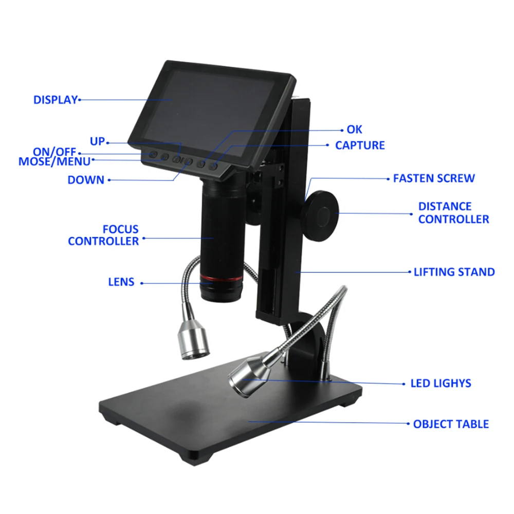 Цифровой микроскоп для ремонта пайки USB камера 560X с высоким расстоянием до