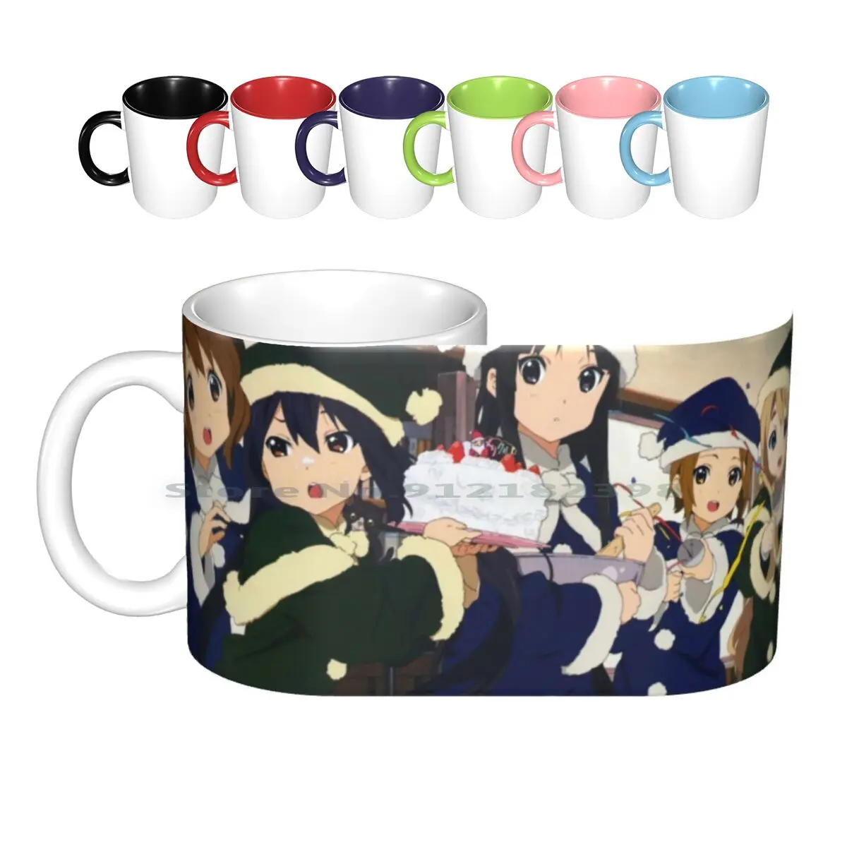 

K-On! Christmas Time [ Click To See Other Items With This Design ] Ceramic Mugs Coffee Cups Milk Tea Mug K On K On Merry